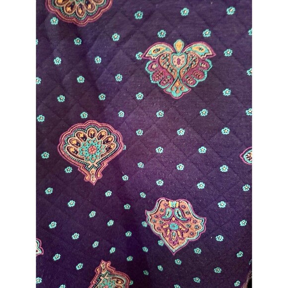 Vintage GITANO Paisley Collared Polo Sweater Small Preppy Grandma Sweater - Picture 5 of 7